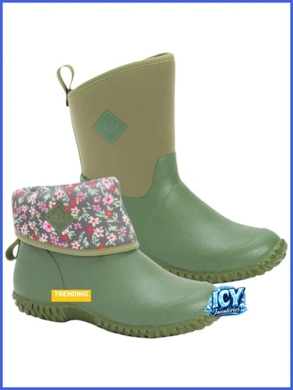 Removable Insole Fleece Lined Neoprene Mid-Calf Snow Boots